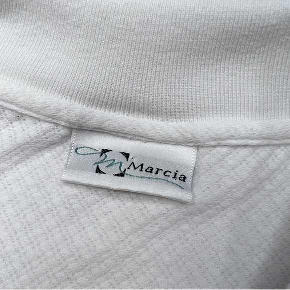 Vintage 90s Polo Golf Shirt WOMEN'S Marcia USA White 1X LPGA - Picture 5 of 12